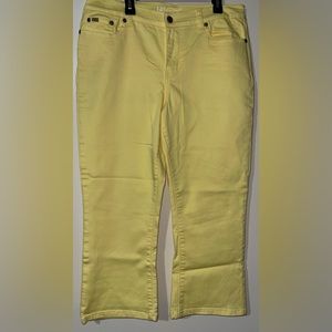 Diane Gilman Cropped Yellow Pants (12P)
